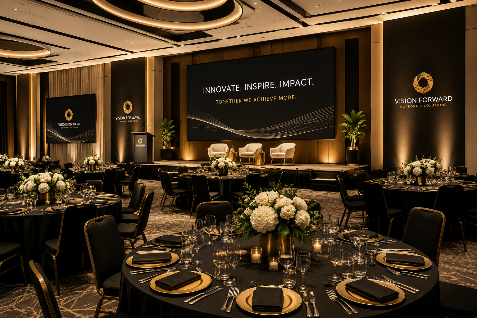 Corporate event décor